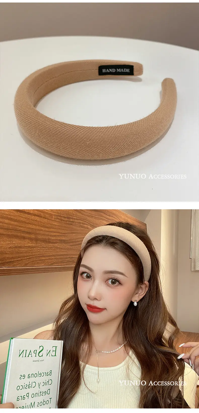 Blue Foam Skull Top Headband for Women — feature 3
