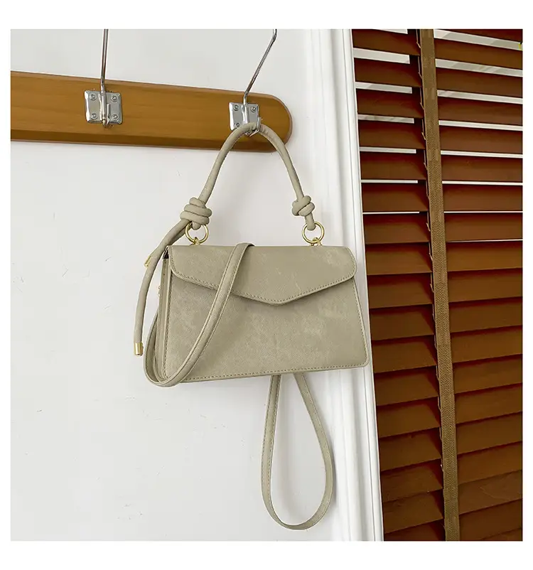 Grey Suede Shoulder Crossbody Bag for Women — feature 29