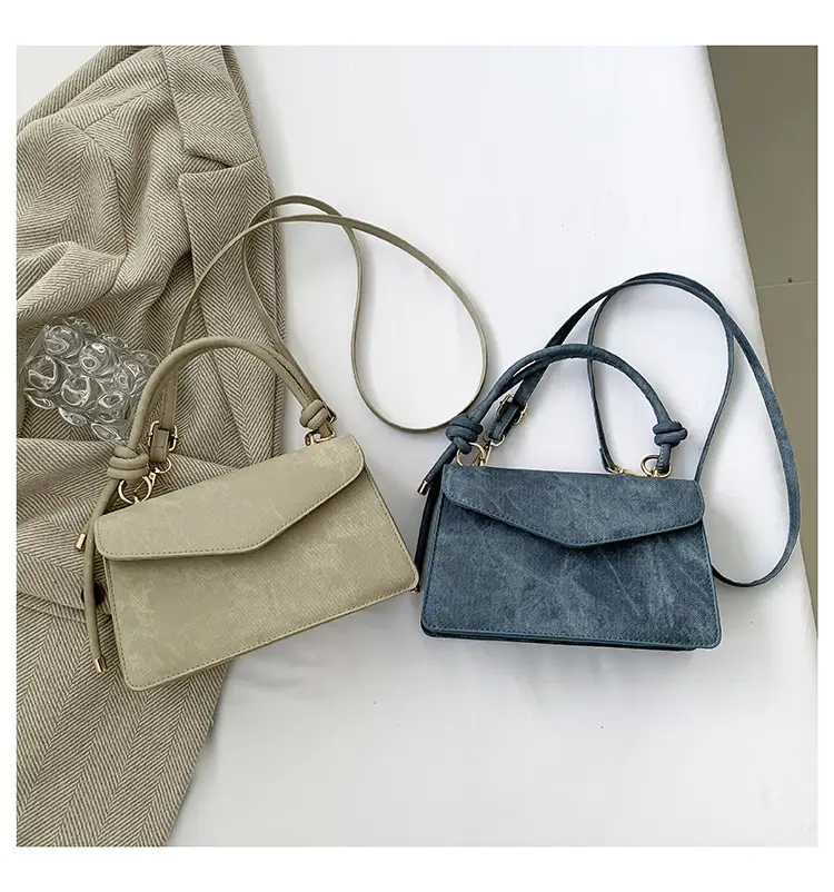 Grey Suede Shoulder Crossbody Bag for Women — feature 31