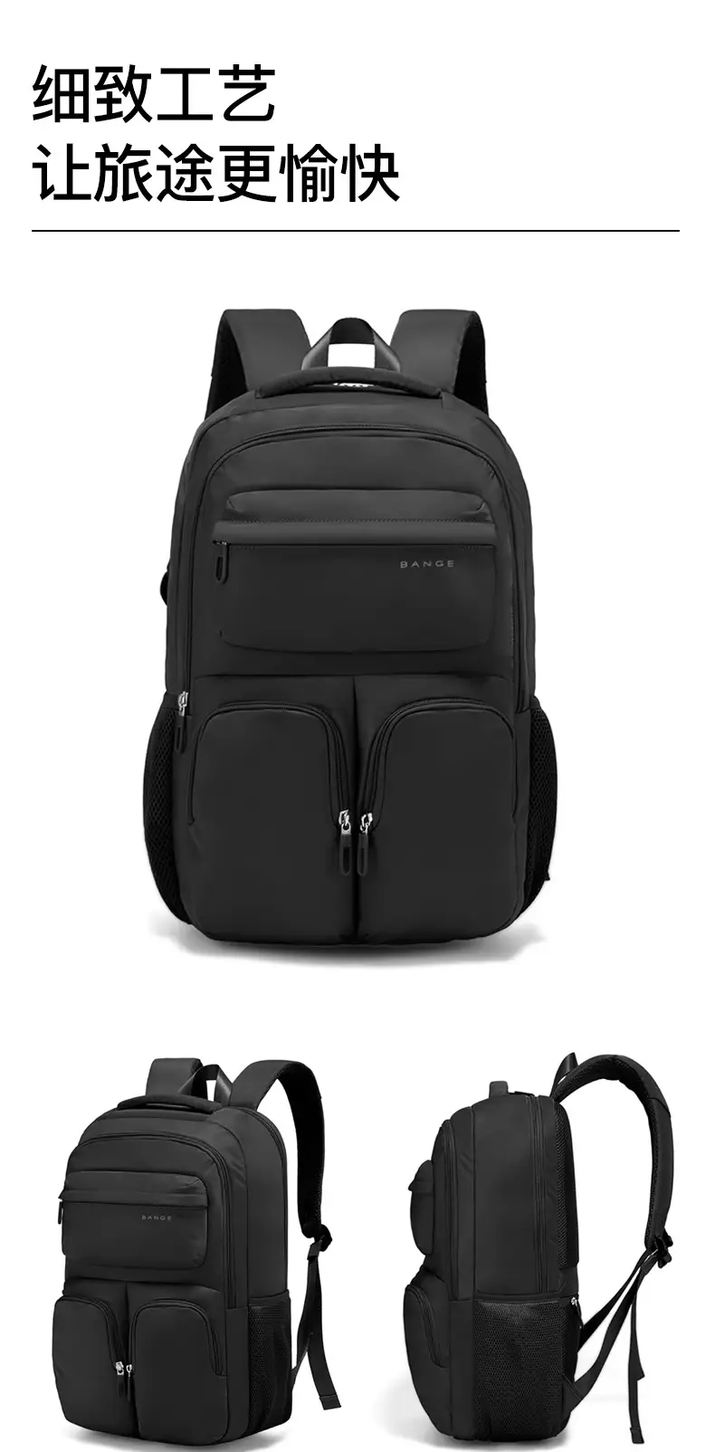 Women Large Capacity Korean Fashion Backpack Grey — feature 12