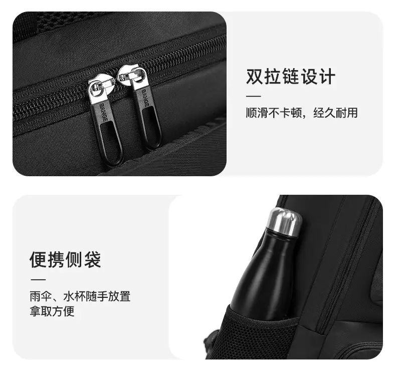 Women Large Capacity Korean Fashion Backpack Grey — feature 15