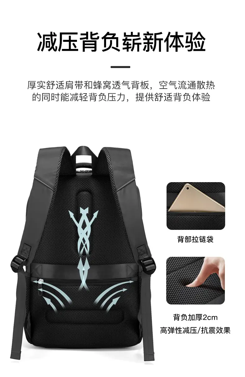 Women Large Capacity Korean Fashion Backpack Grey — feature 8
