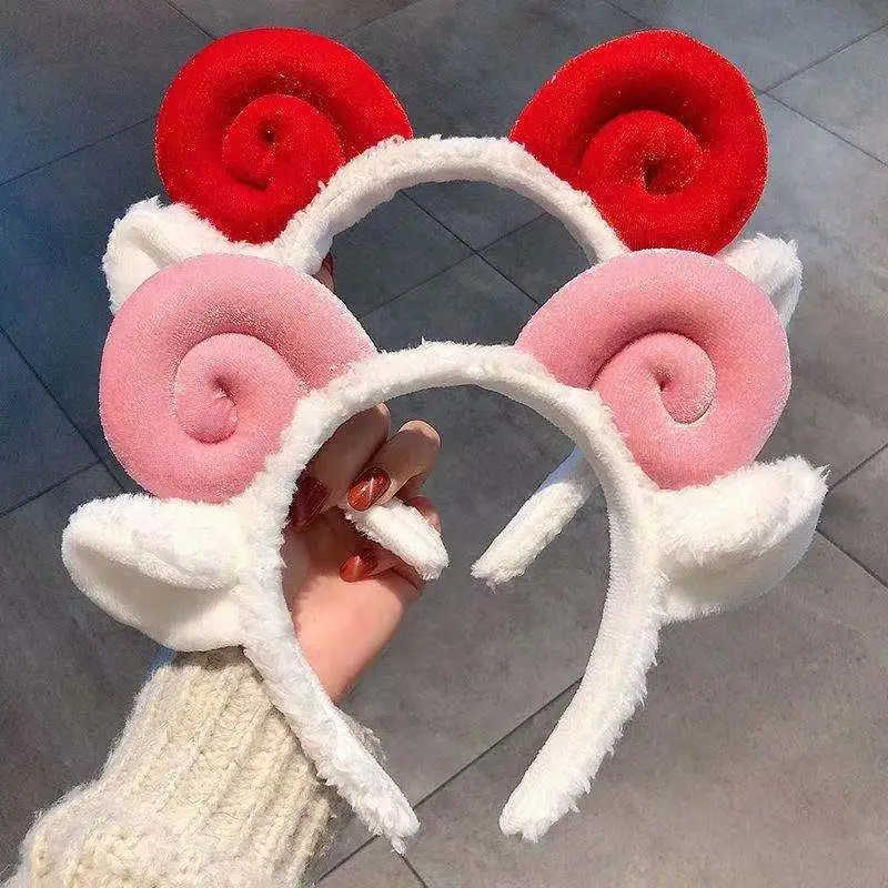 Cute Face Wash Headband with Red Roses for Women