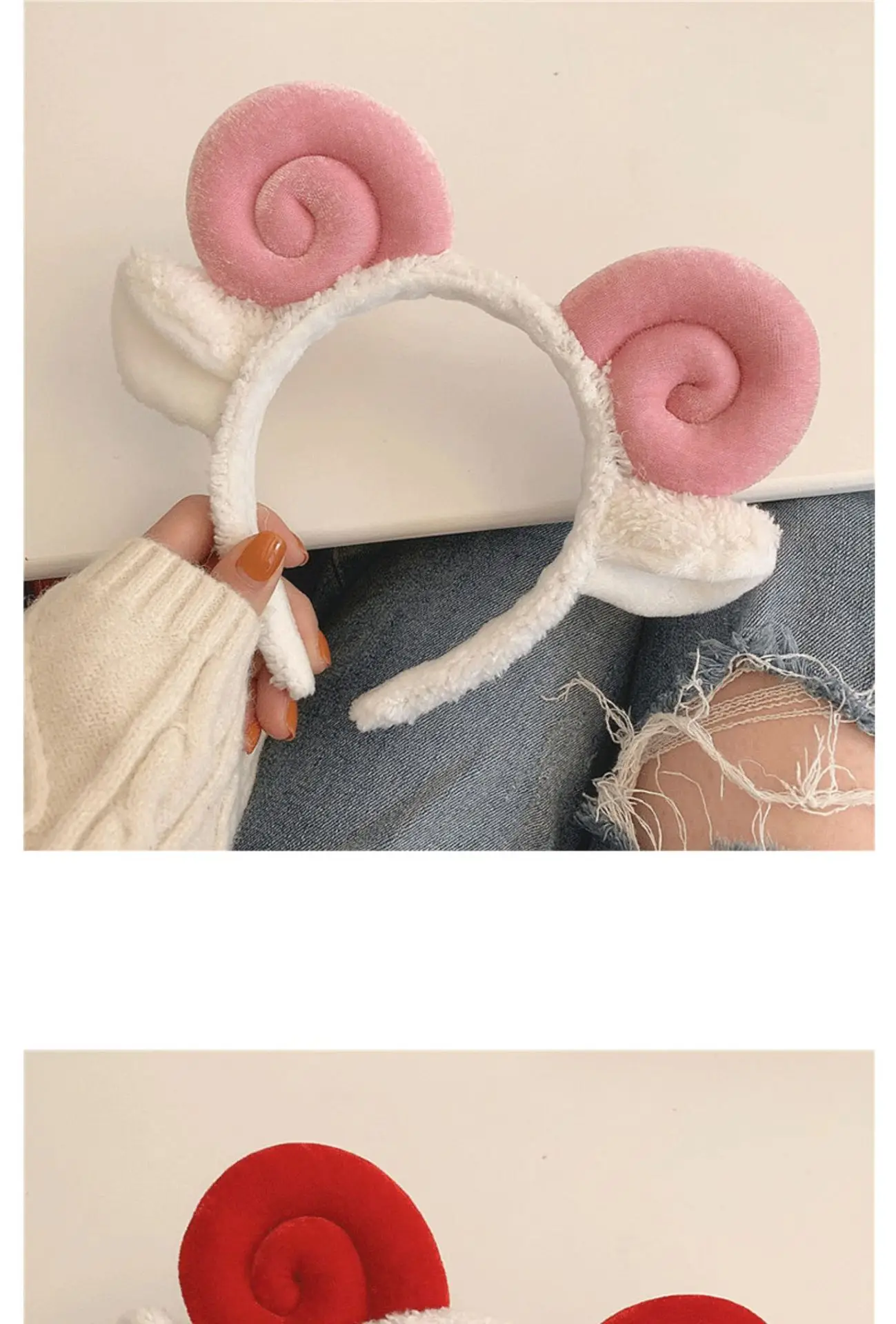 Cute Face Wash Headband with Red Roses for Women — feature 4