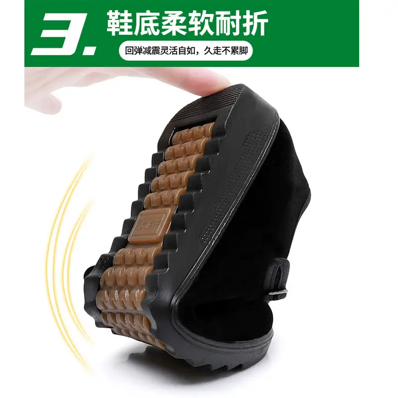 Old Beijing Cloth Shoes Women's Single Shoes New Soft Sole Non-slip Beef Sole Work Shoes Black Hotel Shoes Dancing Mom Shoes - Image 4