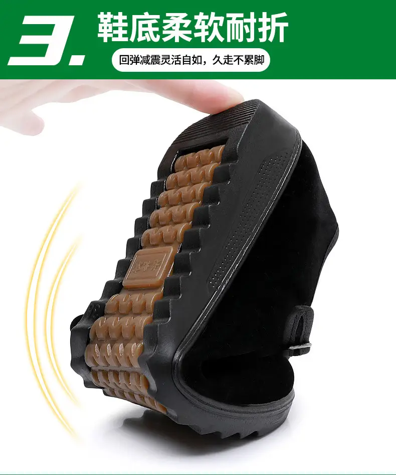 Old Beijing Cloth Shoes Women's Single Shoes New Soft Sole Non-slip Beef Sole Work Shoes Black Hotel Shoes Dancing Mom Shoes — feature 6