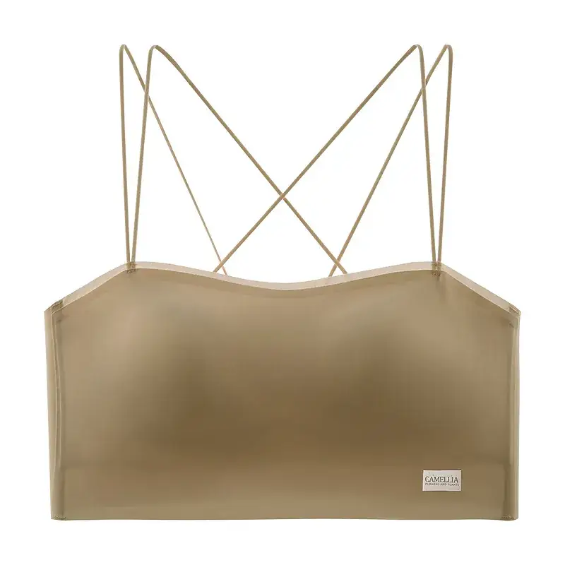 All-In-One Fixed Cup Back Bra with Spaghetti Straps