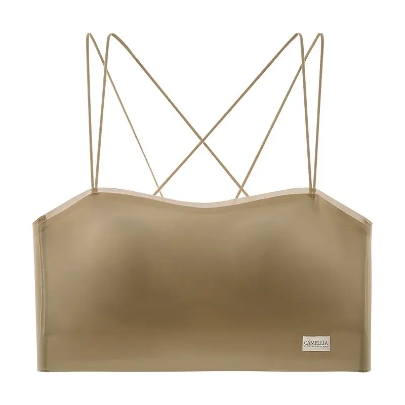 All-In-One Fixed Cup Back Bra with Spaghetti Straps