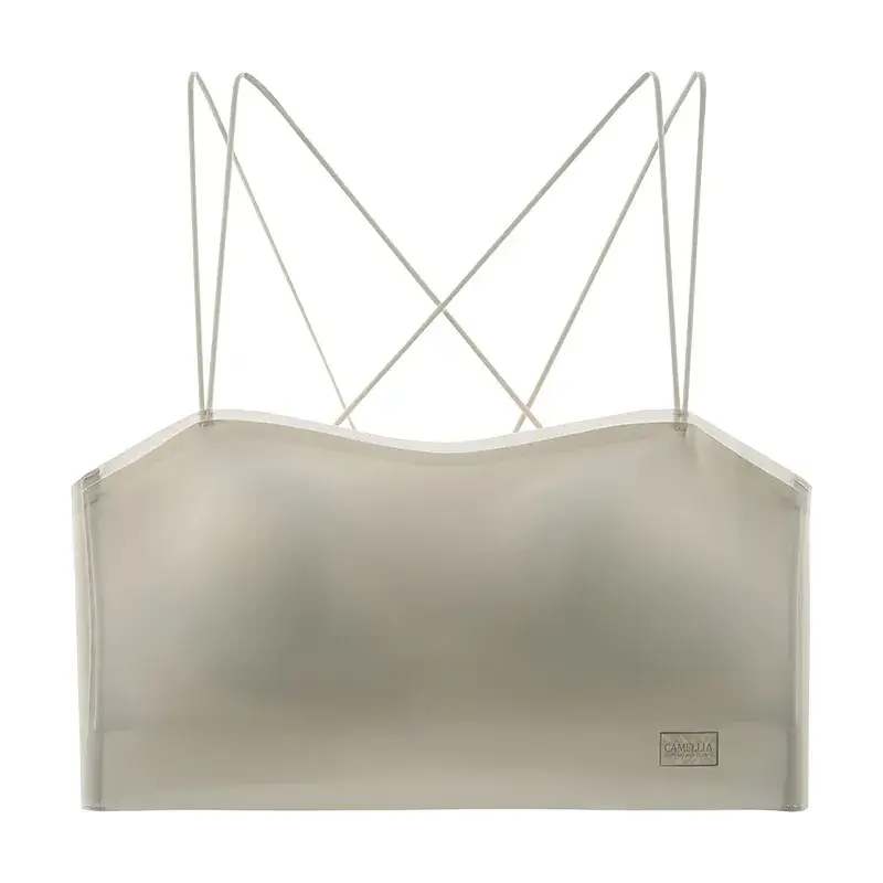 All-In-One Fixed Cup Back Bra with Spaghetti Straps