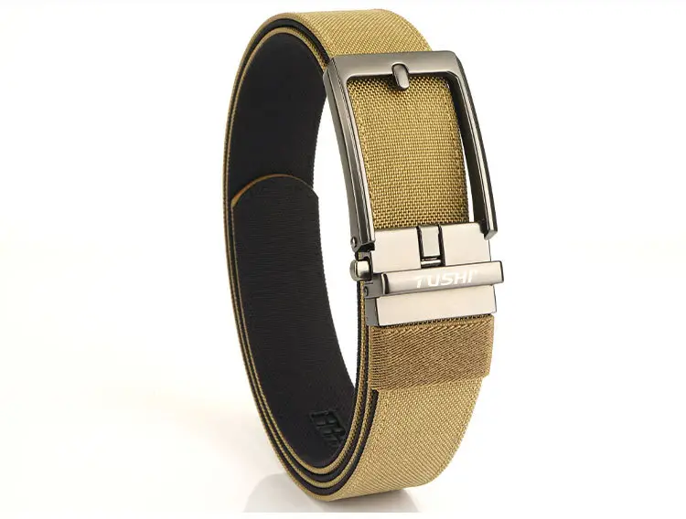 Men's Green Nylon Belt with Silver Buckle — feature 18