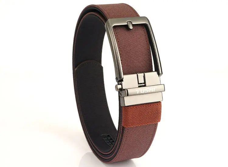 Men's Green Nylon Belt with Silver Buckle — feature 19