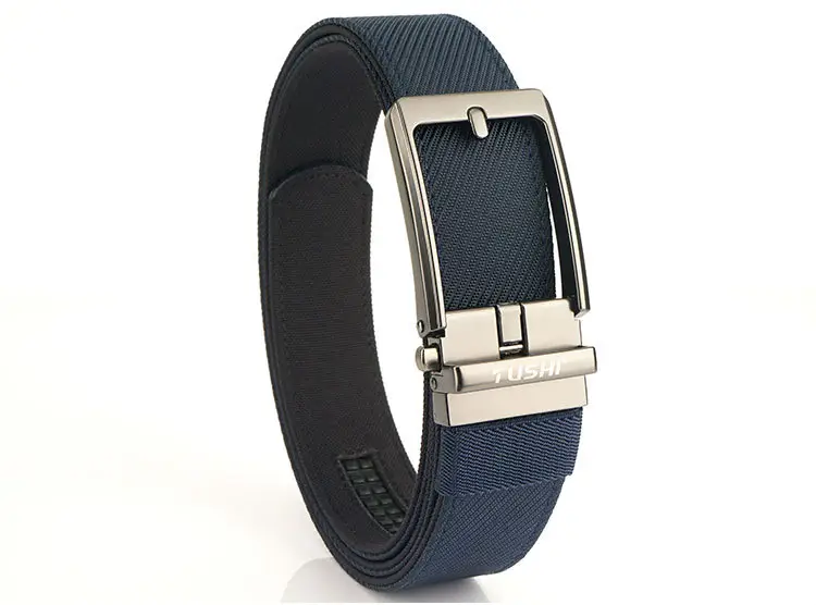 Men's Green Nylon Belt with Silver Buckle — feature 22
