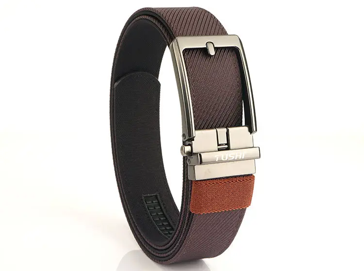 Men's Green Nylon Belt with Silver Buckle — feature 25