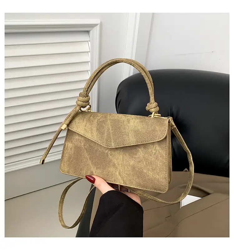 Women's Beige Embroidered Shoulder Bag 2024 Spring — feature 28