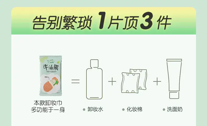 Avocado Makeup Remover Wipes Single Pack — feature 8