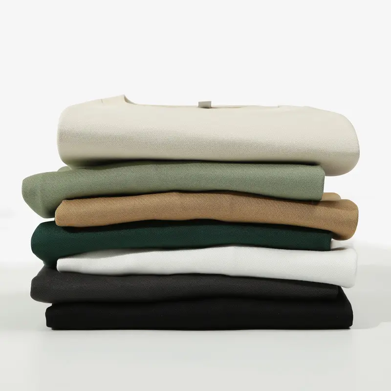 Dengjue Men's Twill T-Shirt Tan 2026 - Image 11