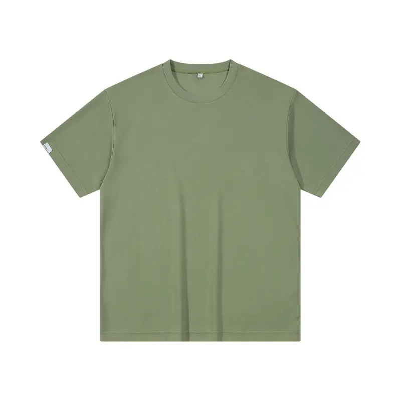 Dengjue Men's Twill T-Shirt Tan 2026 - Image 3
