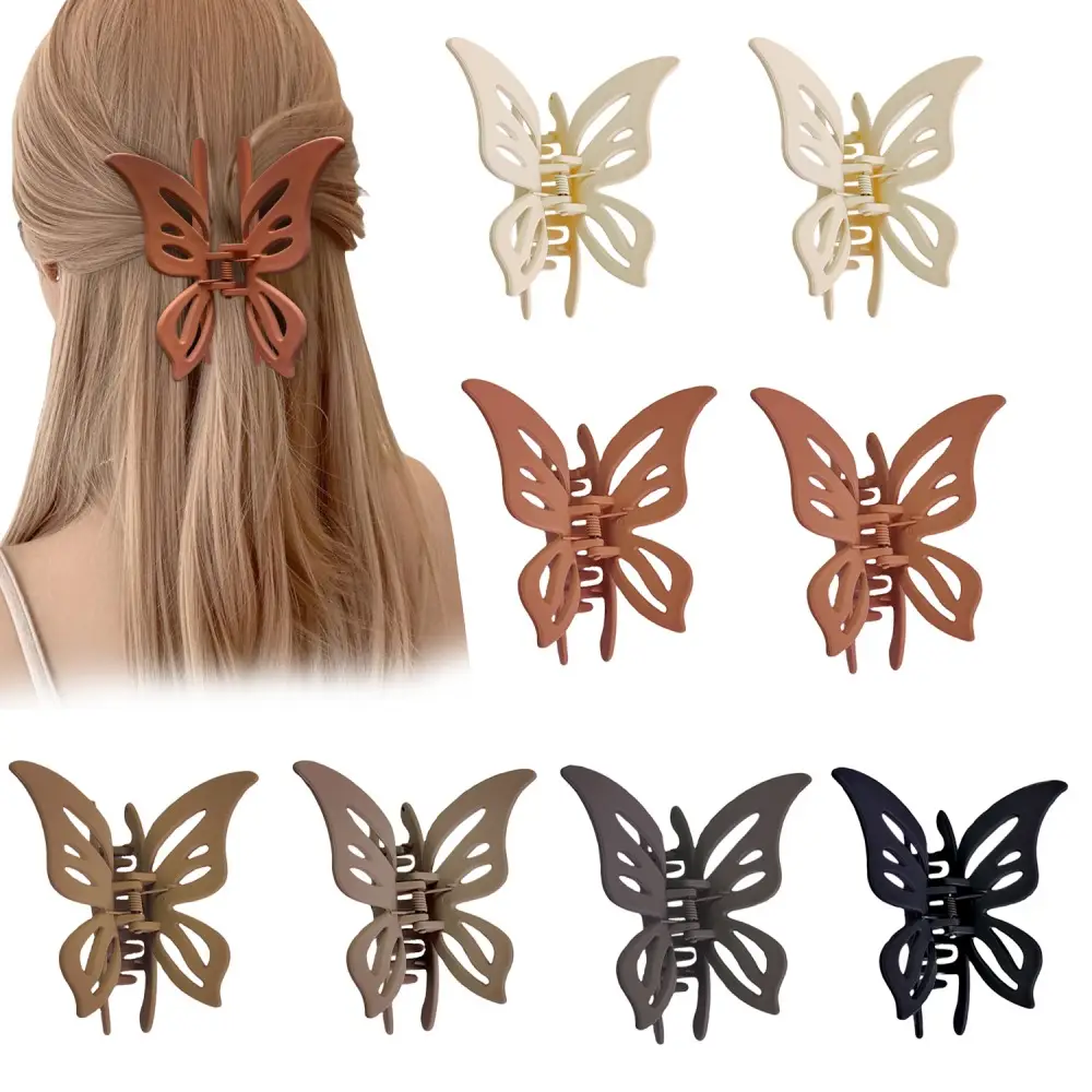 European Butterfly Hairpin Clip for Women Retro Elegant 3D Design