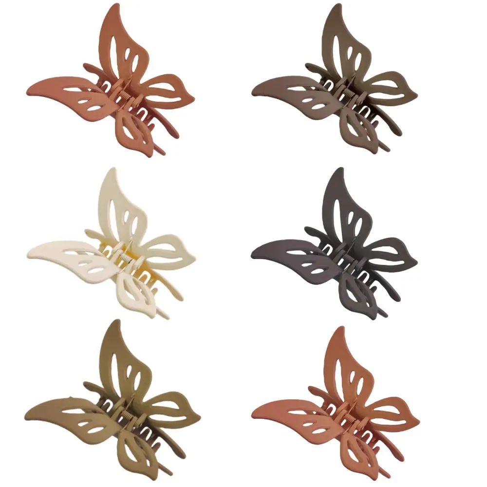 European Butterfly Hairpin Clip for Women Retro Elegant 3D Design