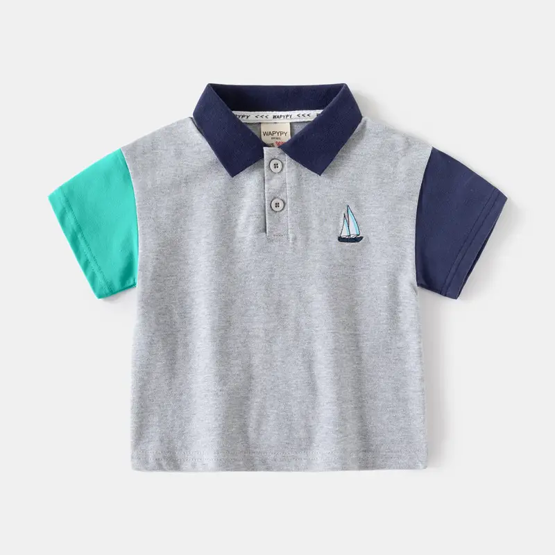 Summer Boys Polo Shirt Navy Green Grey 2026 — feature 9