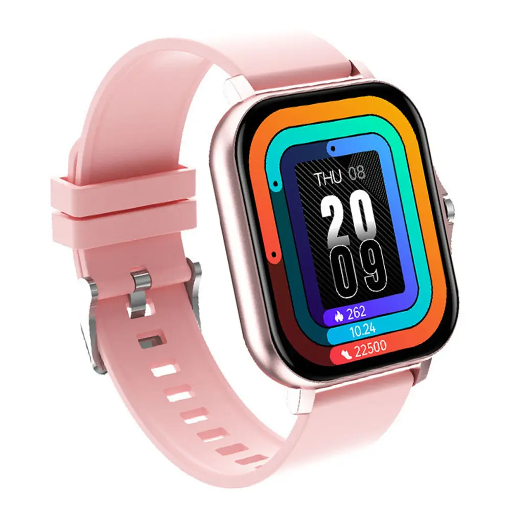 Pink H13 Smart Watch with Heart Rate & Blood Pressure Display