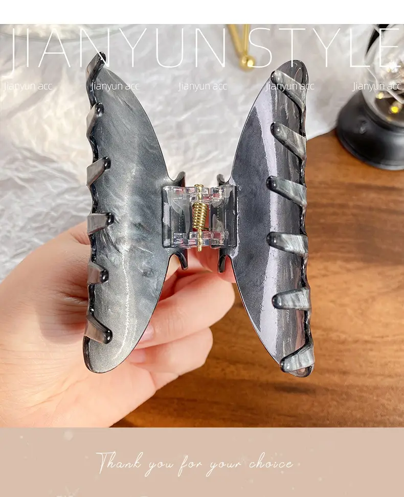 New Streamer Colorful Acrylic Shark Clip for Women — feature 10