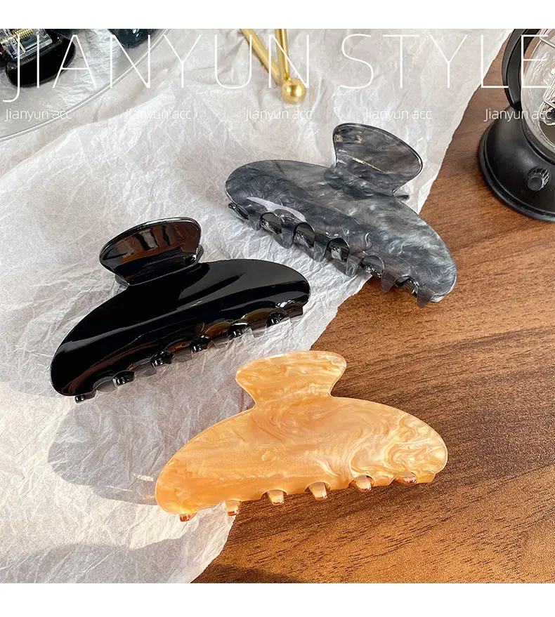 New Streamer Colorful Acrylic Shark Clip for Women — feature 7