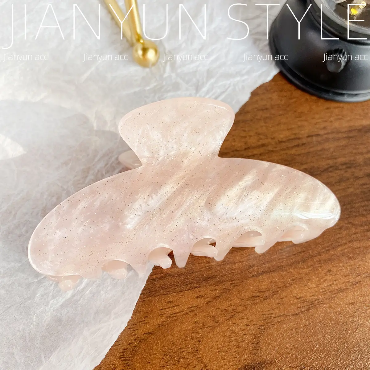 New Streamer Colorful Acrylic Shark Clip for Women