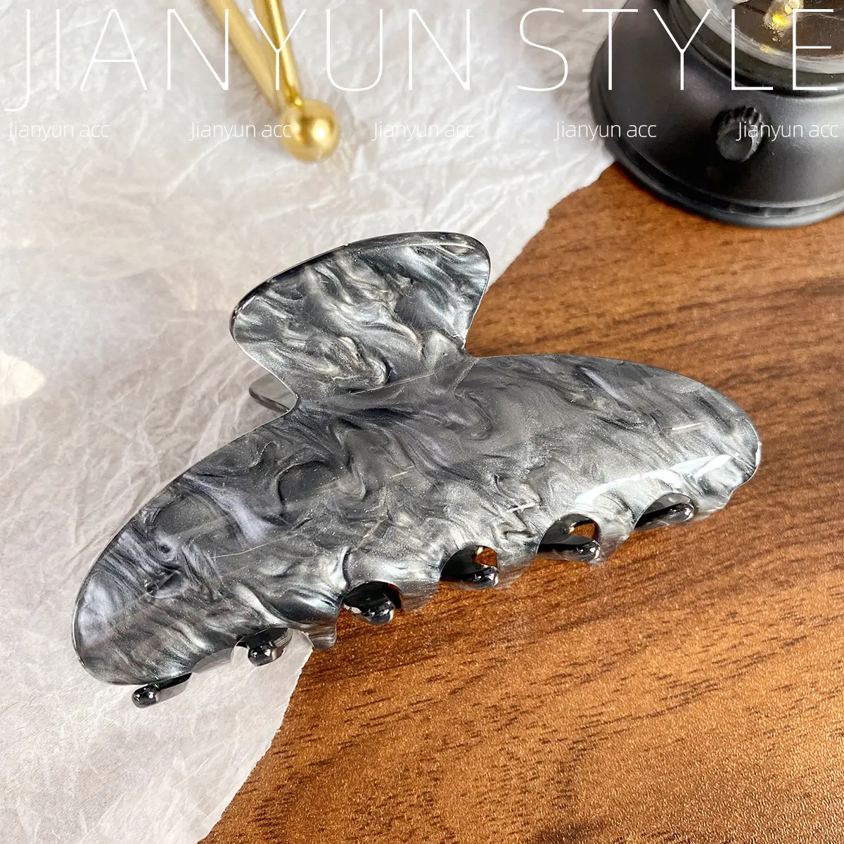 New Streamer Colorful Acrylic Shark Clip for Women