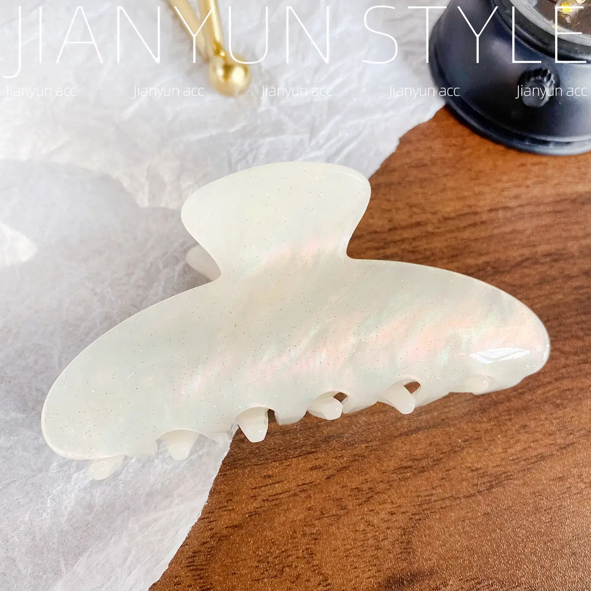 New Streamer Colorful Acrylic Shark Clip for Women