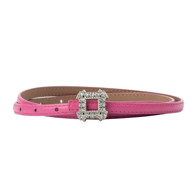 Women's Diamond-Encrusted Belted Belt with Jeans - Image 20