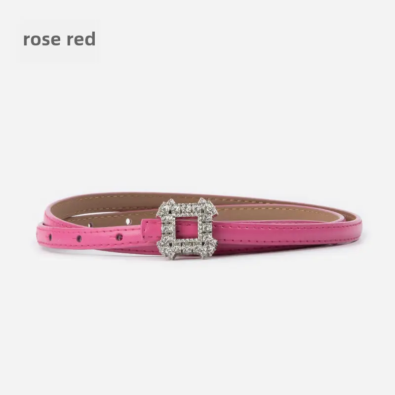 Women's Diamond-Encrusted Belted Belt with Jeans - Image 12