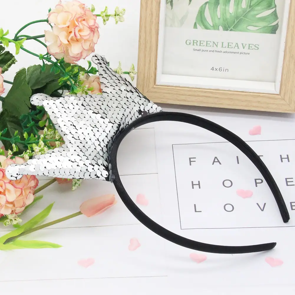 New Sequin Crossbody Headband for Girls & Women