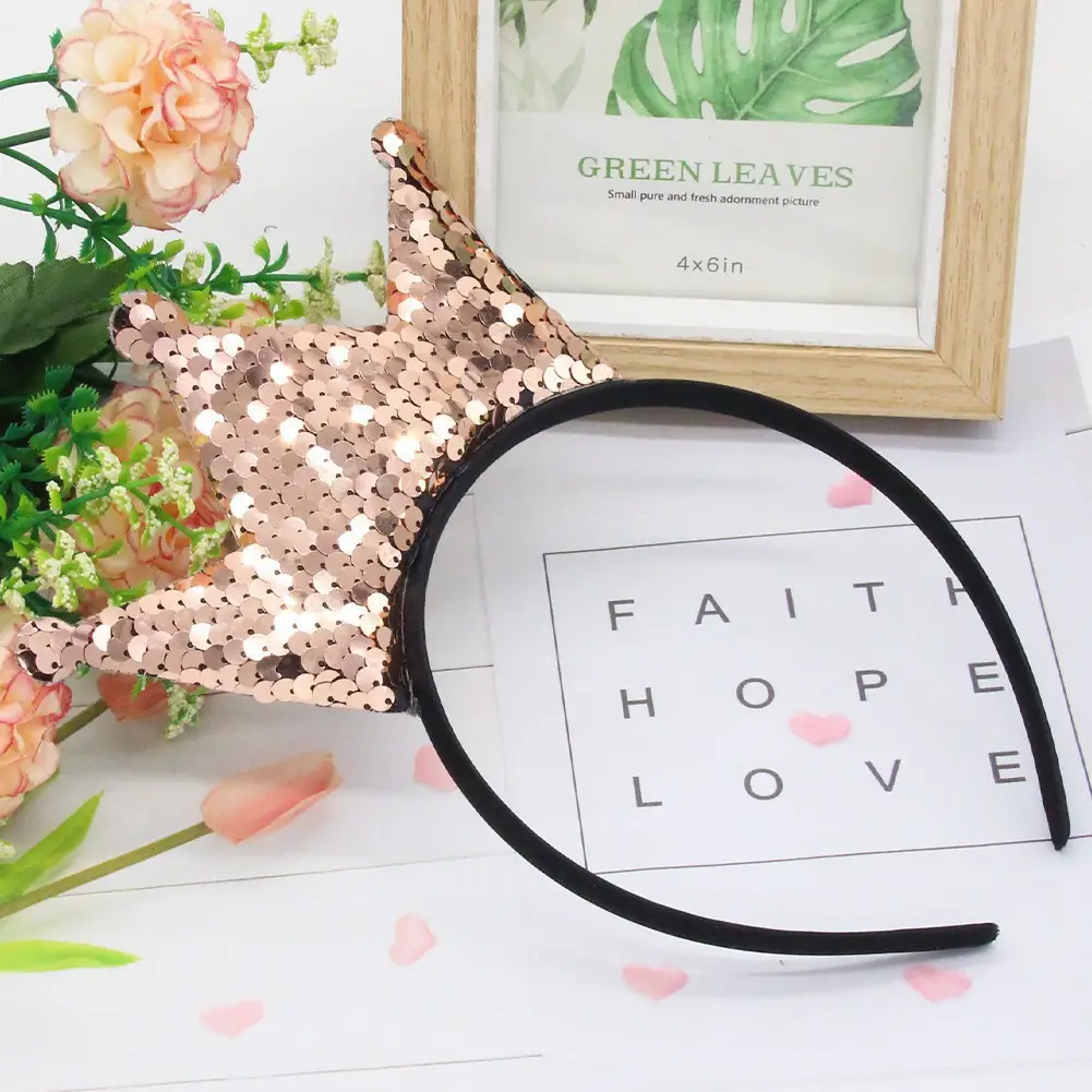 New Sequin Crossbody Headband for Girls & Women
