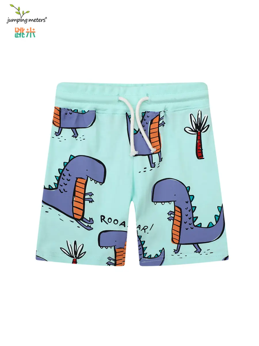 Boys Cartoon Dinosaur T-Shirt Shorts Set Light Blue - Image 6