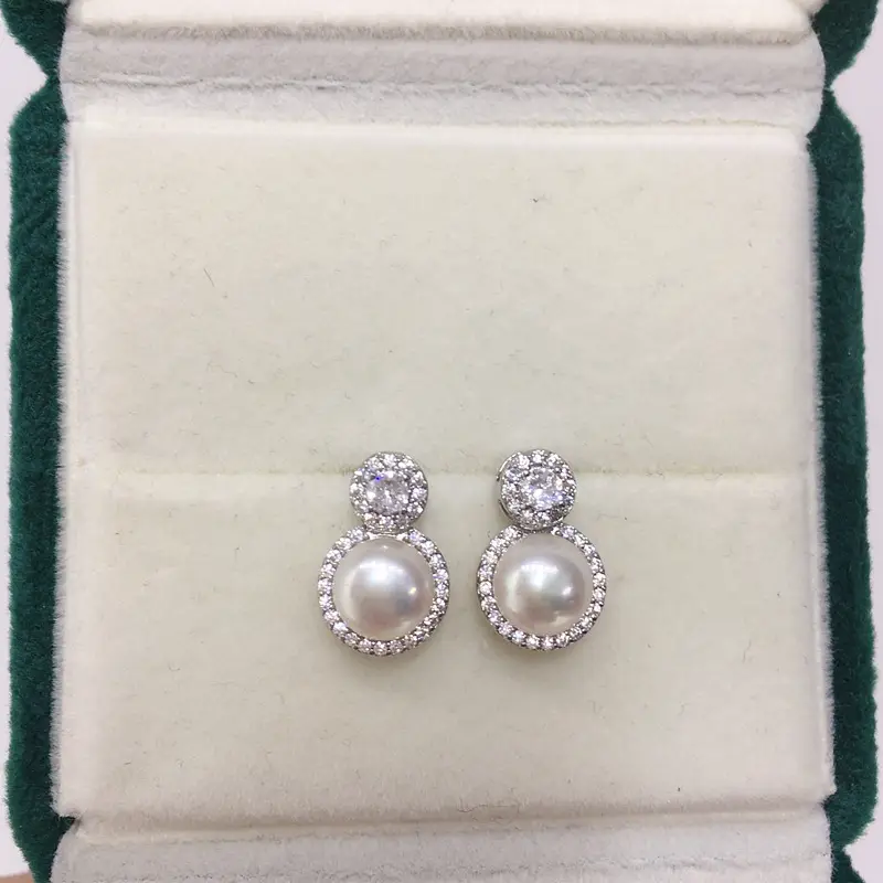 Princess Pearl Earrings 18K Gold S925 Sterling Silver — feature 7