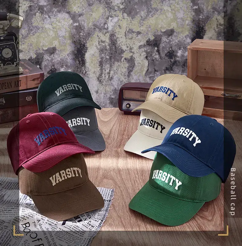 Navy Blue Fursity Embroidered Peaked Cap — feature 7