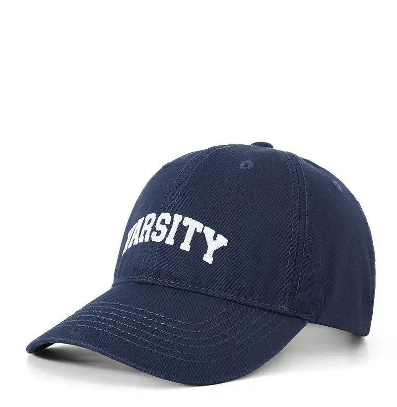 Navy Blue Fursity Embroidered Peaked Cap - Image 2