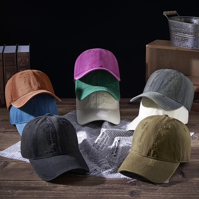 Purple Washed Cotton Cap for Men Women 2025 - Image 11