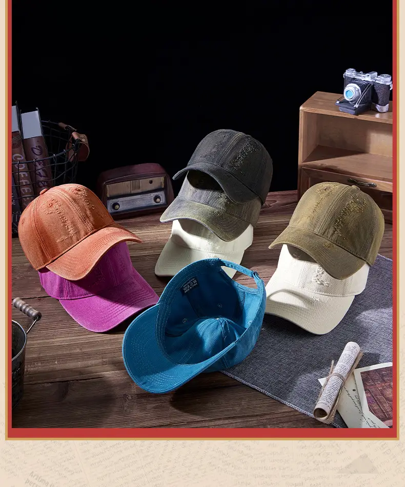 Purple Washed Cotton Cap for Men Women 2025 — feature 10