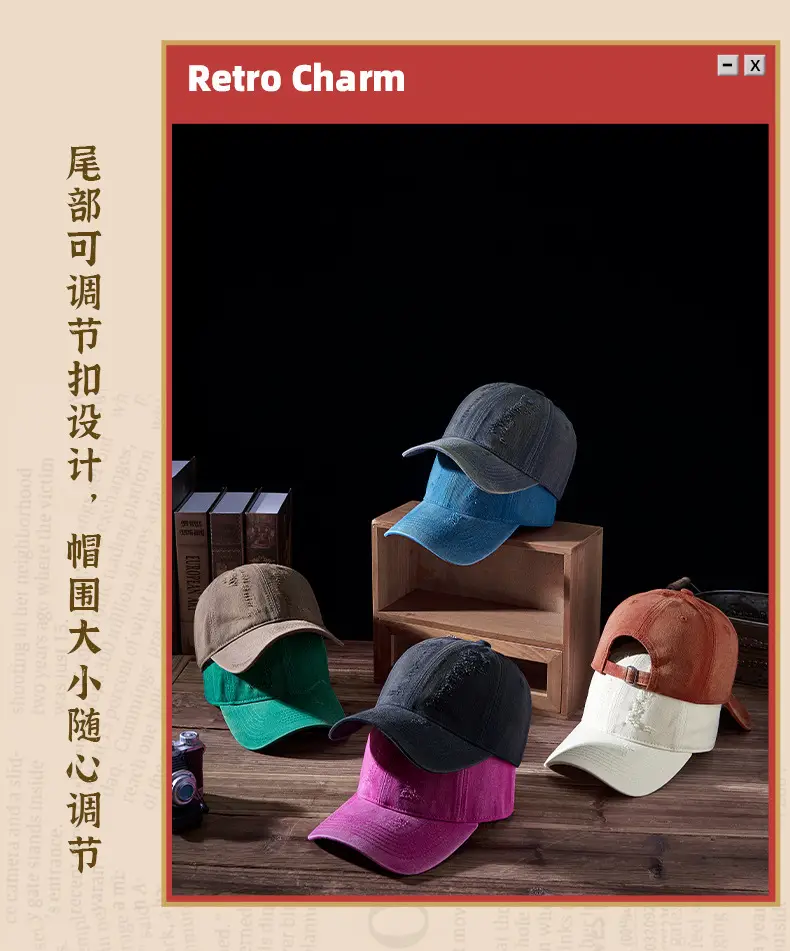 Purple Washed Cotton Cap for Men Women 2025 — feature 16