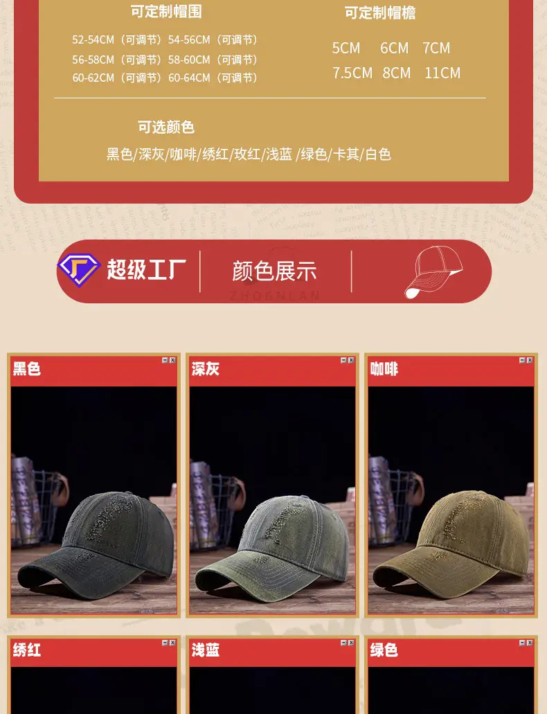 Purple Washed Cotton Cap for Men Women 2025 — feature 19