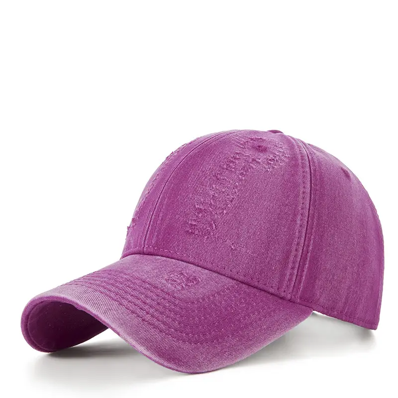Purple Washed Cotton Cap for Men Women 2025 - Image 6