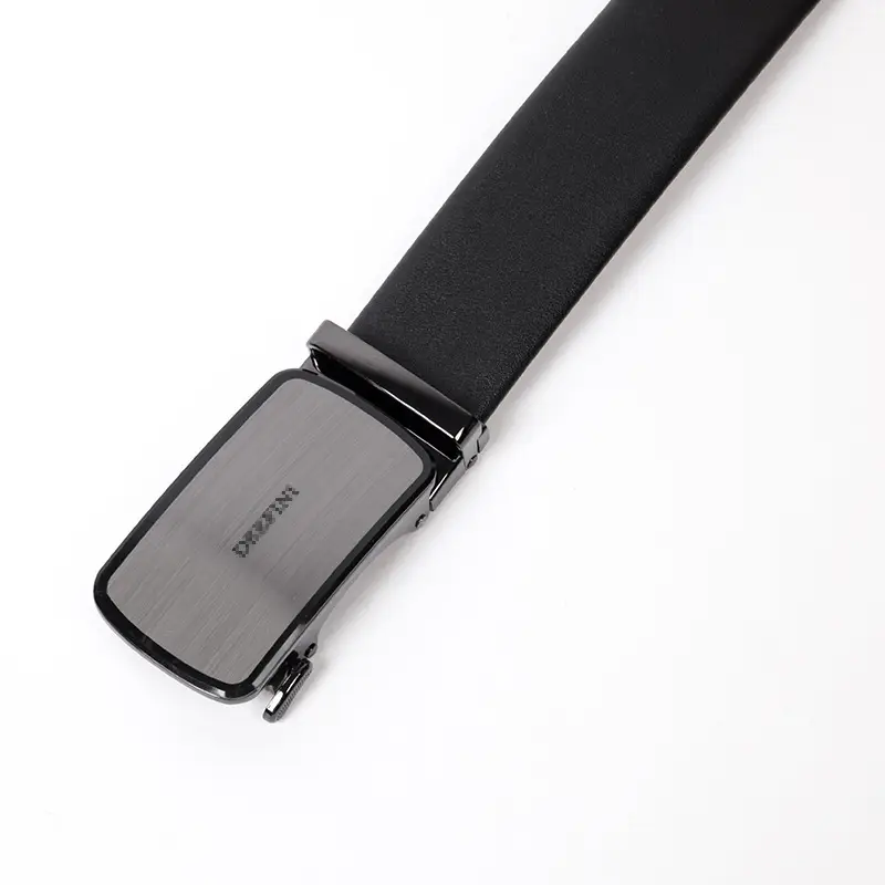 Men's Black Alloy Belt with Automatic Buckle D1U039