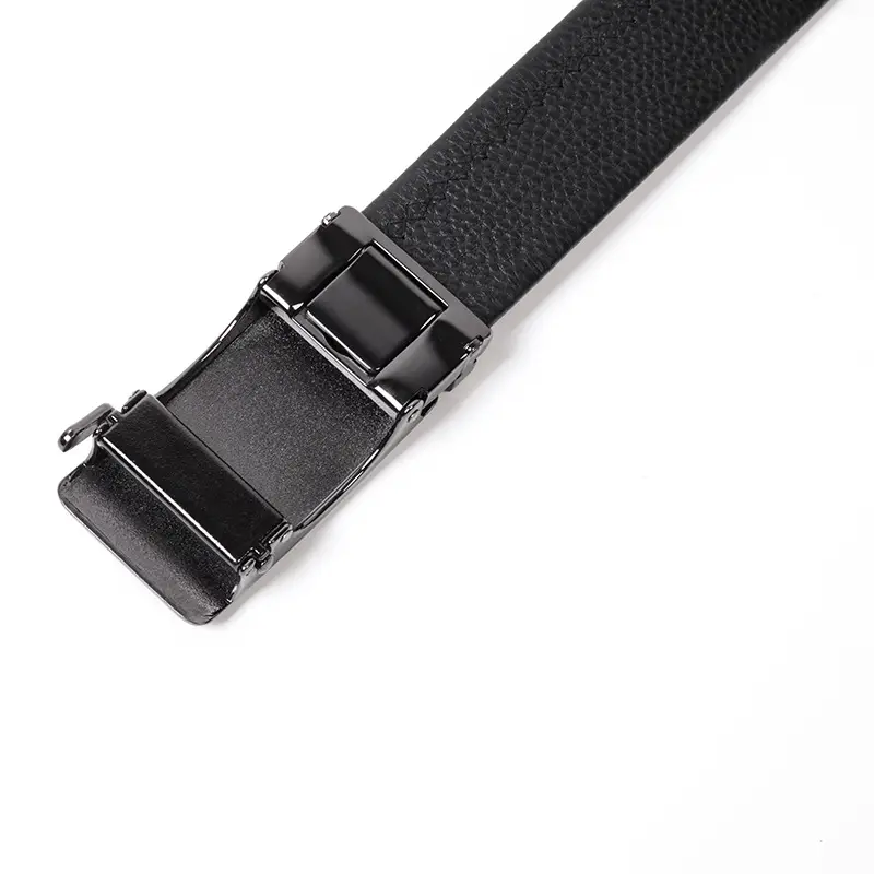 Men's Black Alloy Belt with Automatic Buckle D1U039
