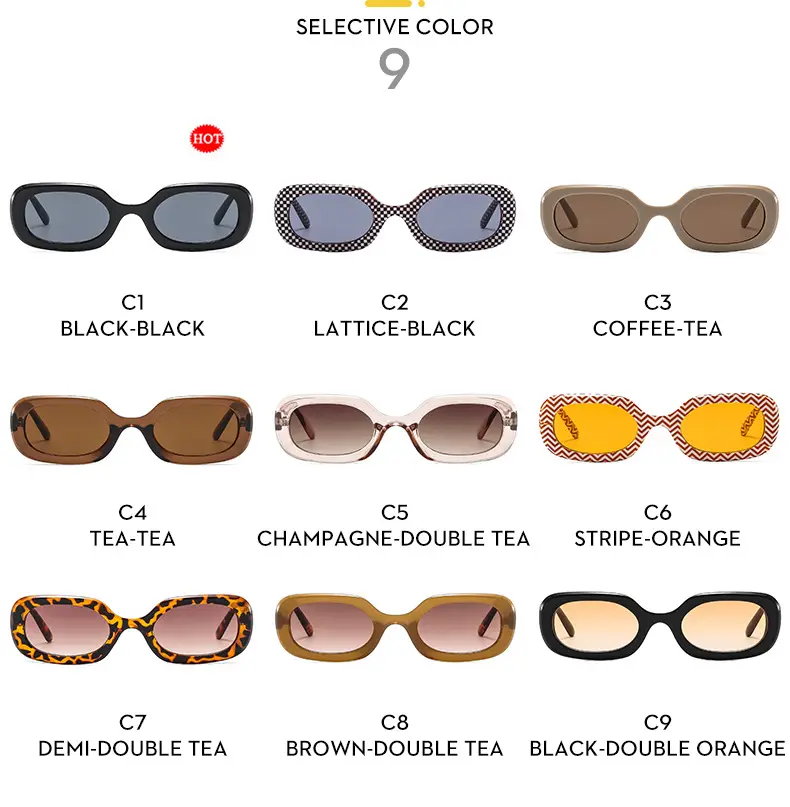 New Fashion Retro Sunglasses C8 Brown Tortie — feature 12
