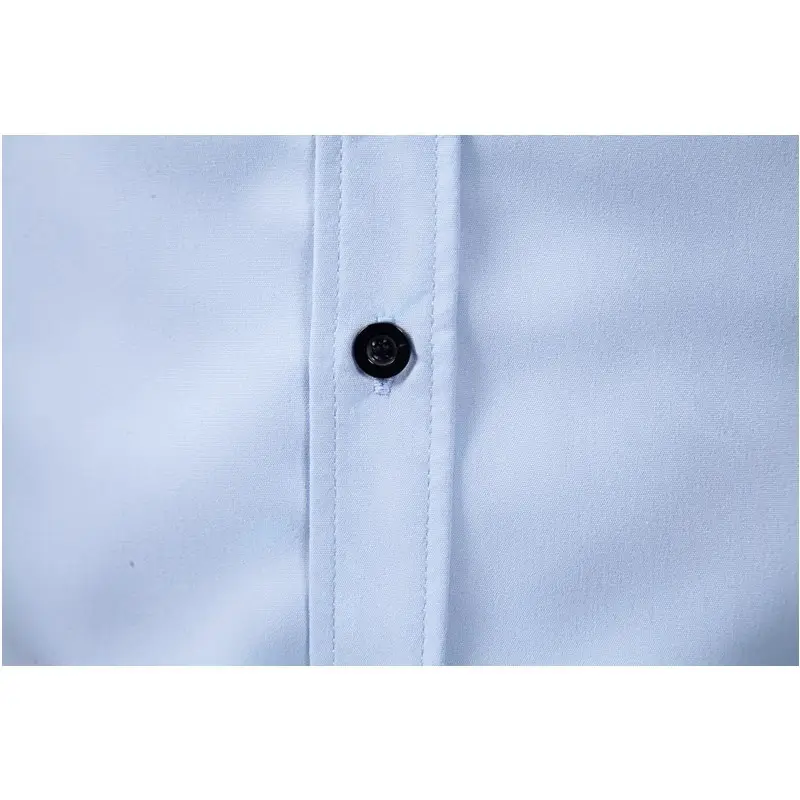 Men's Purple Long-Sleeve Lapel Shirt Business Casual — feature 25