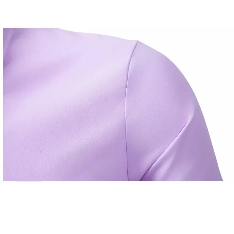 Men's Purple Long-Sleeve Lapel Shirt Business Casual — feature 44