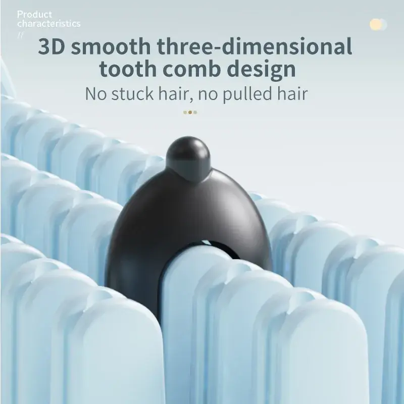 3D Smooth Hair Comb for Straightening No Stuck Hair - Image 6
