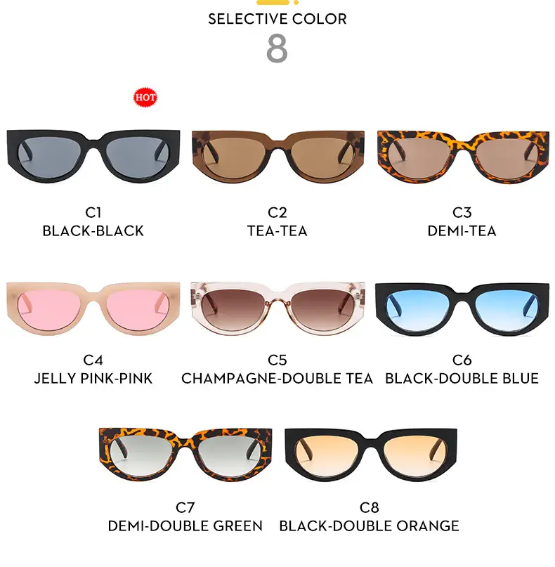 Retro Men Sunglasses C3 Leopard Print — feature 8